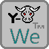A grey square with a bull head and blue text

Description automatically generated